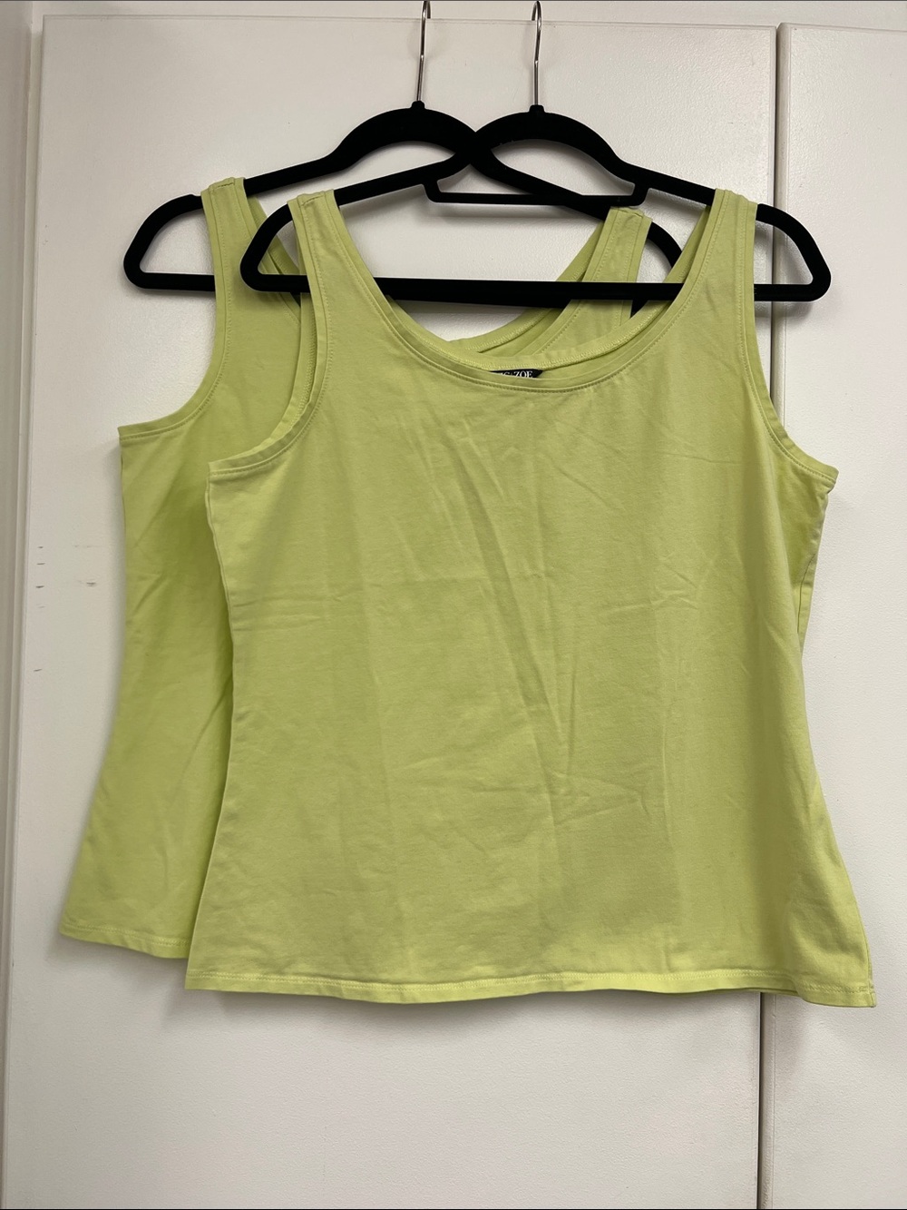 NIC+ZOE Scoop Neck Tank Top - Lime Green - Women’s Colorful Shirt